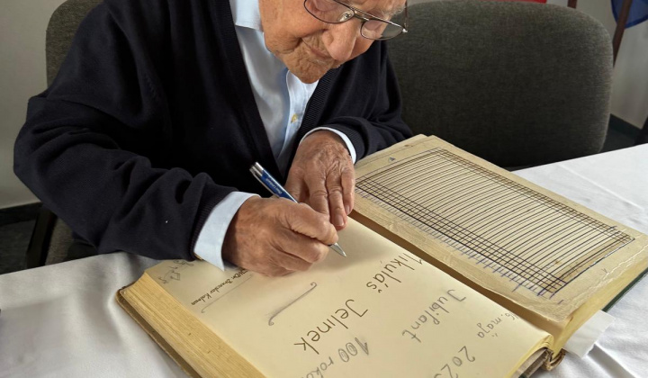 Blahoželanie k jubileu 100. rokov - Mikuláš Jelinek  