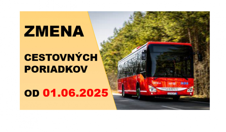 Fotka - POZOR - Zmena CP od 01.06.2025, zrušená zachádzka na Štúrovú ul. (k ZŠ Orešie) 