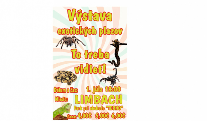 Fotka - Výstava exotických plazov v Limbachu 01.07.2025