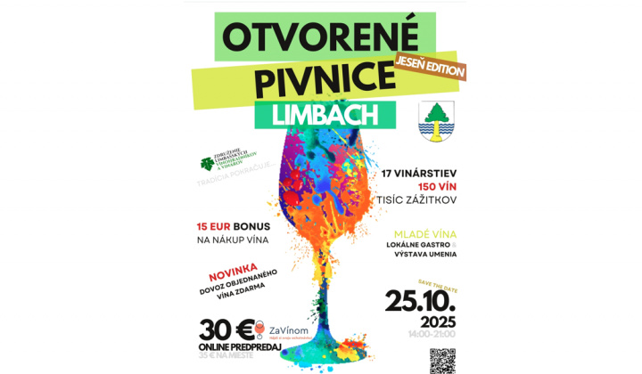 Fotka - Pozvánka na Otvorené Pivnice v Limbachu už túto sobotu 25.10.2025