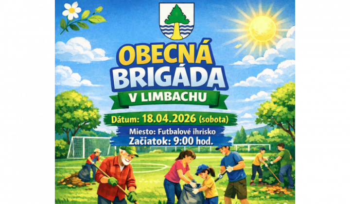 Fotka - Pozvánka na obecnú brigádu 18.04.2026 (sobota)
